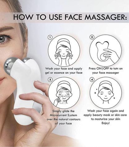 Gezichtsmassager Microstroom voor Stralende Huid