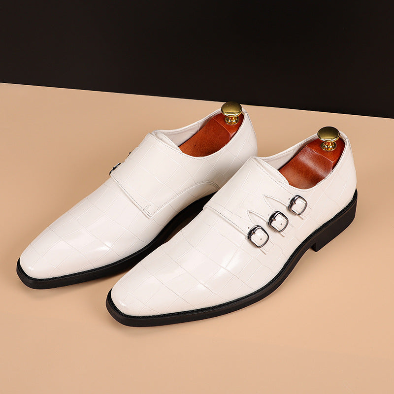 Mode Vibes | Herenschoenen met vierkante neus en gesp