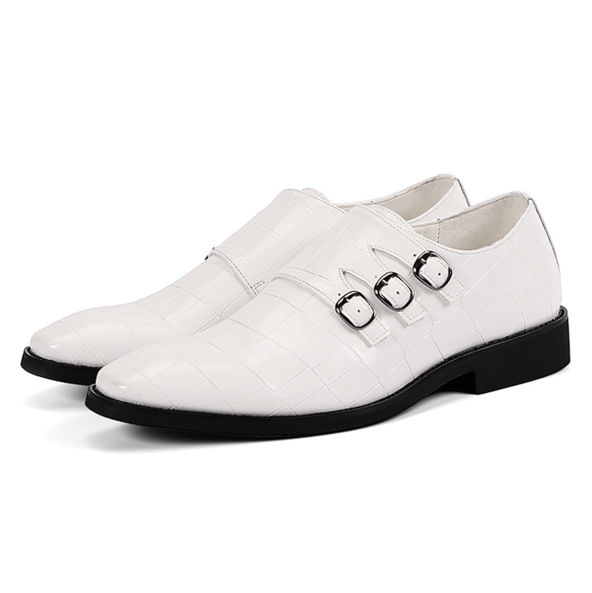 Mode Vibes | Herenschoenen met vierkante neus en gesp