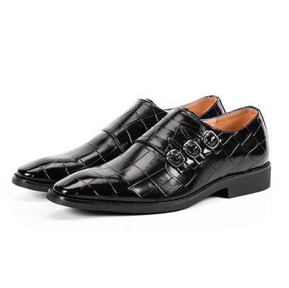 Mode Vibes | Herenschoenen met vierkante neus en gesp