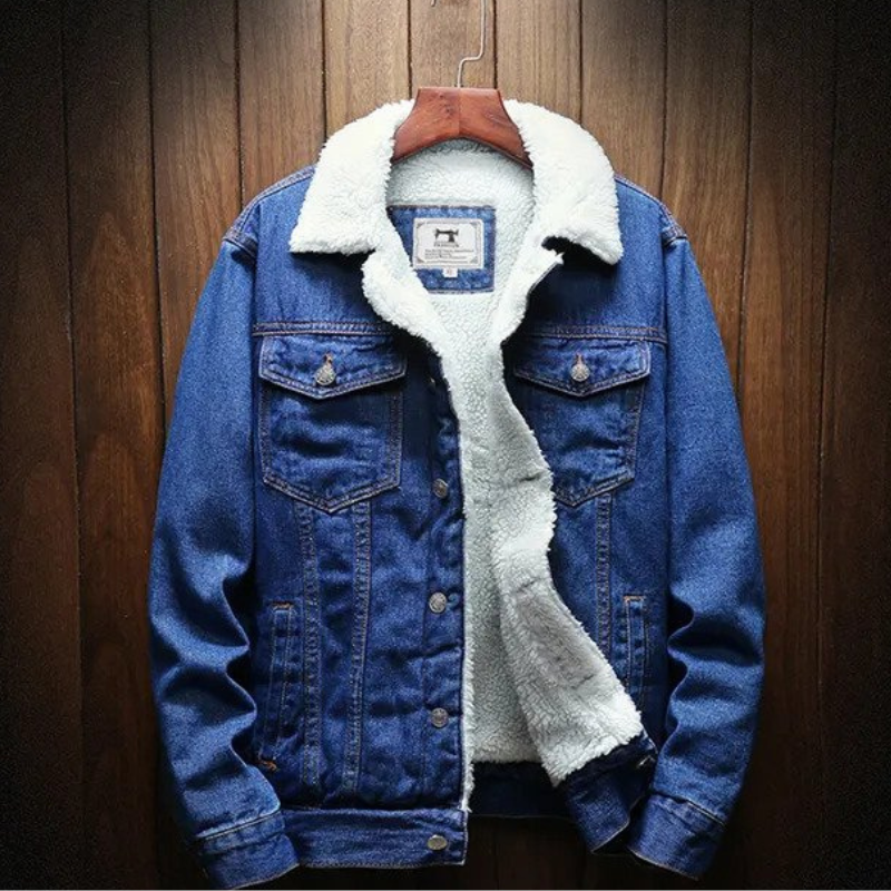Jeansjas Fleecevoering Warm en Isoleren