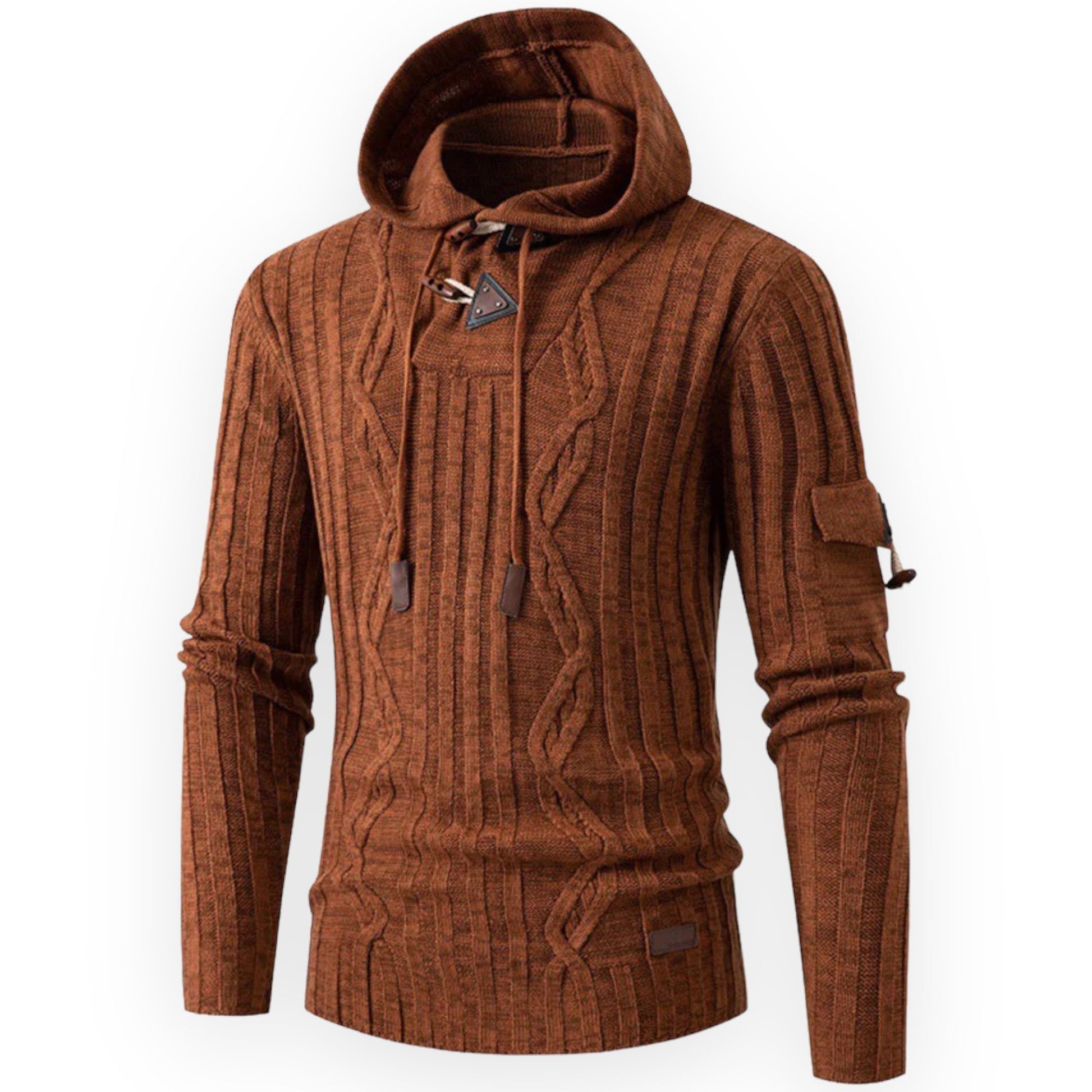 Heren Fleece Hoodie Warm en Stijlvol AlpineTrail - Mode Vibes