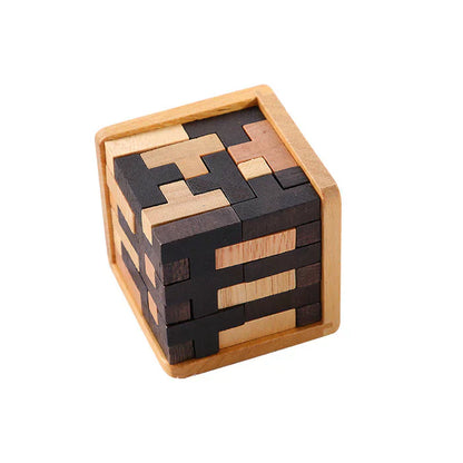 Houten 3D Puzzle Breinbreker voor Volwassenen