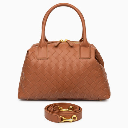 Elegante Leren Handtas – Tijdloze Stijl voor Dagelijks Gebruik