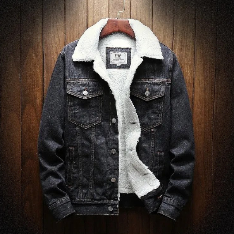 Jeansjas Fleecevoering Warm en Isoleren