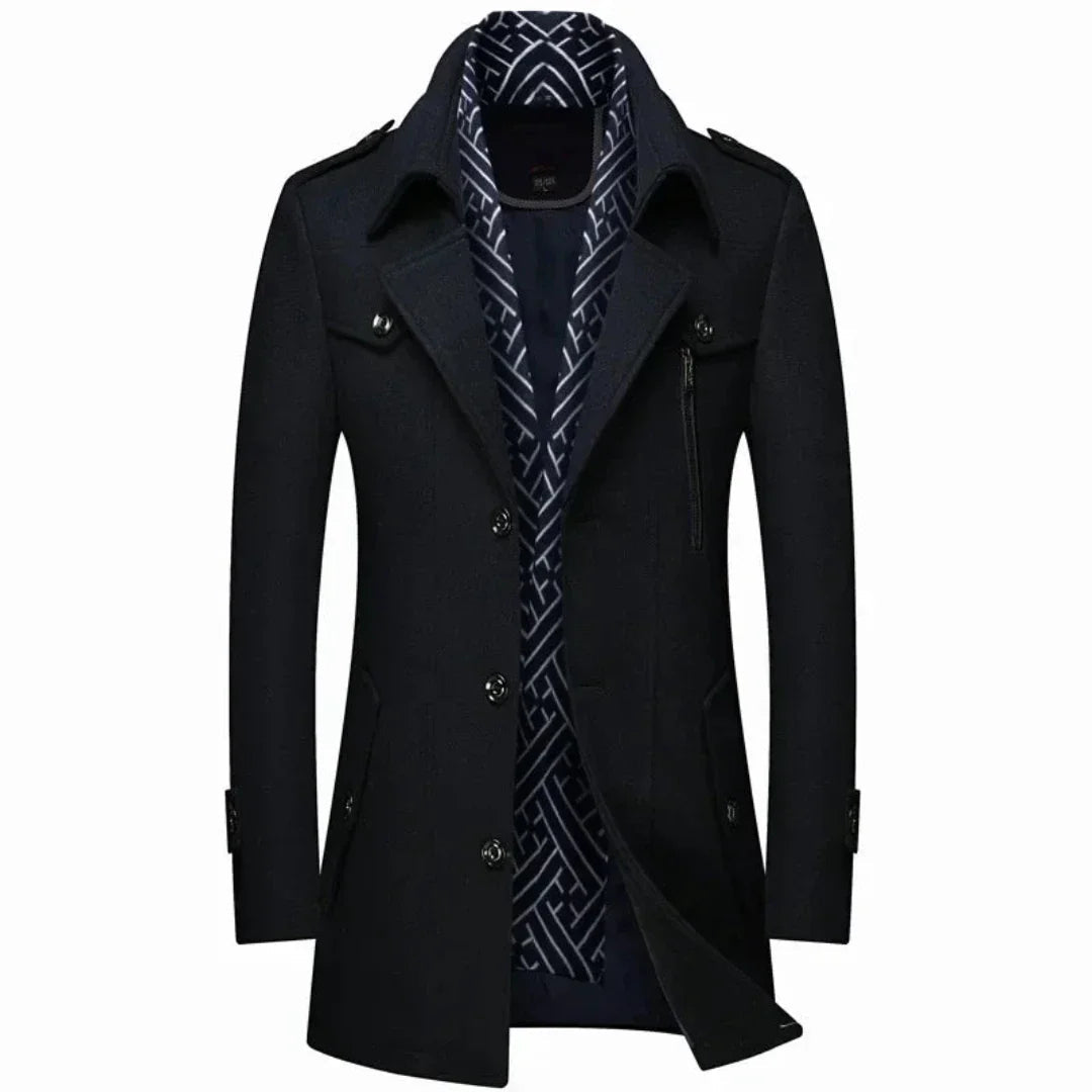 Klassieke Heren Trenchcoat Stijlvol Waterdicht