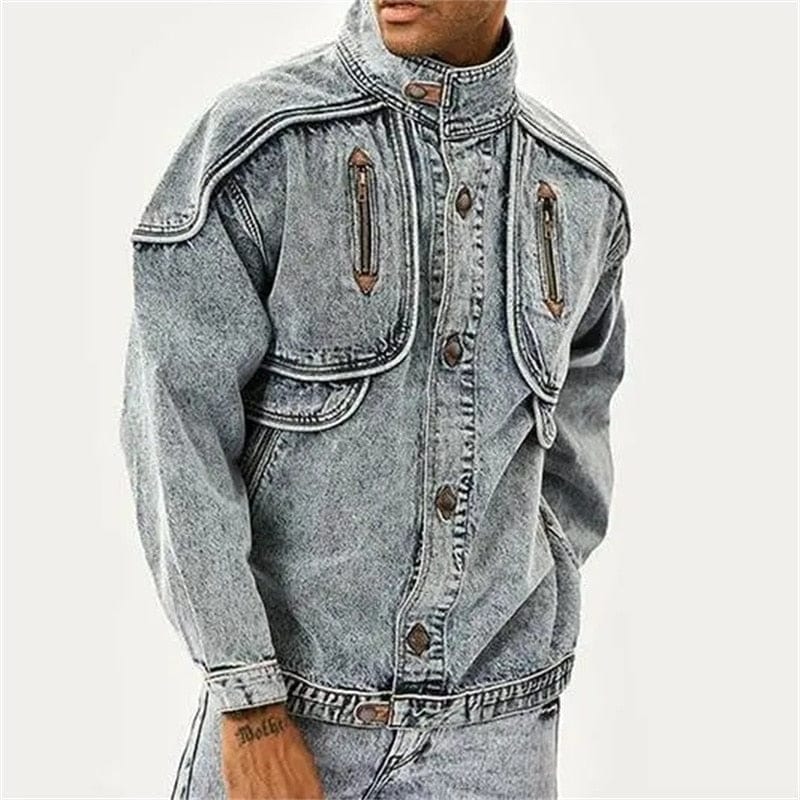 Retro Denim Jasje Warm en Vintage Look