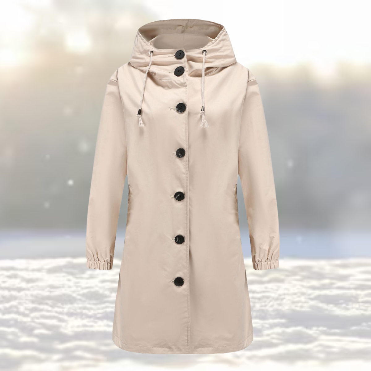 Regenjas Dames Weerbestendig Waterdicht Trenchcoat