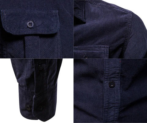 Warme Corduroy Overhemd voor Mannen Comfortabel