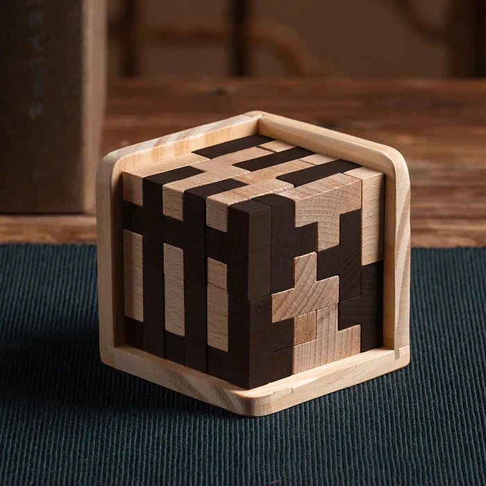 Houten 3D Puzzle Breinbreker voor Volwassenen