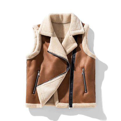 Warme Sherpa Vest voor Vrouwen Zacht en Comfortabel - Mode Vibes