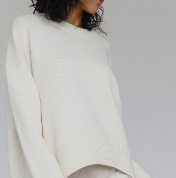 Oversized Damestrui – Gebreide Trui met Ronde Hals en Losse Pasvorm