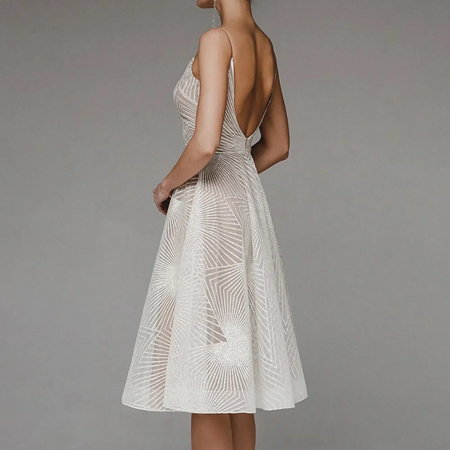 Korte A-lijn Cocktailjurk Elegante Avondjurk