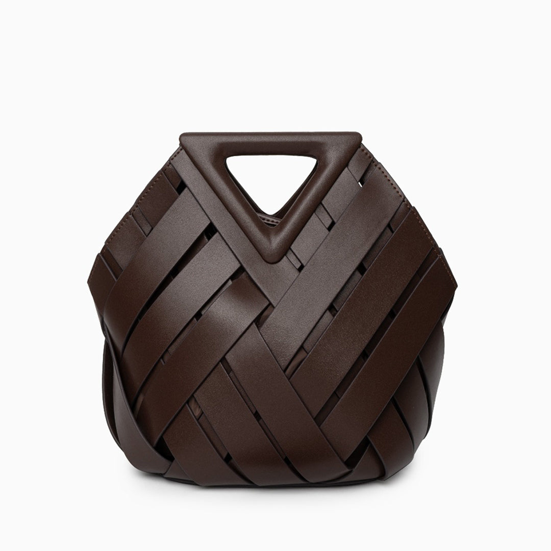 Gevlochten Leren Handtas – Voor Casual en Formele Outfits