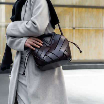Gevlochten Leren Handtas – Voor Casual en Formele Outfits