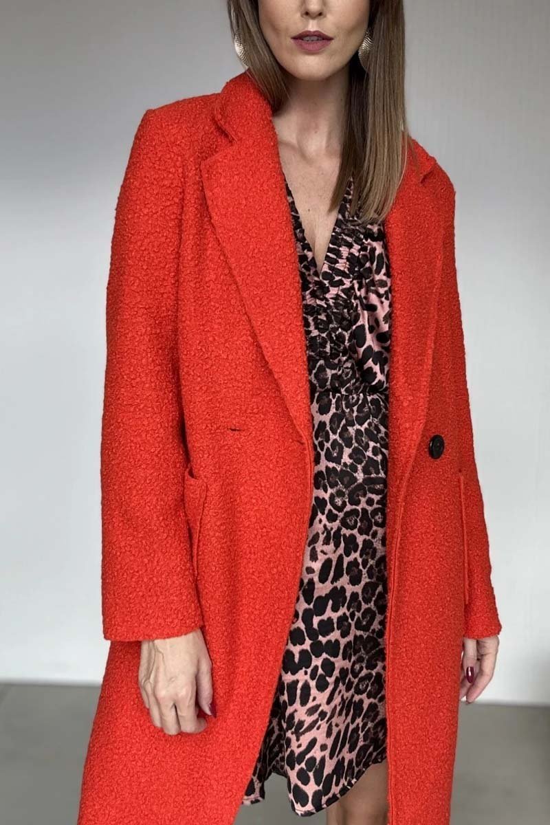 Warme Coat voor Vrouw Stijlvolle Design - Mode Vibes