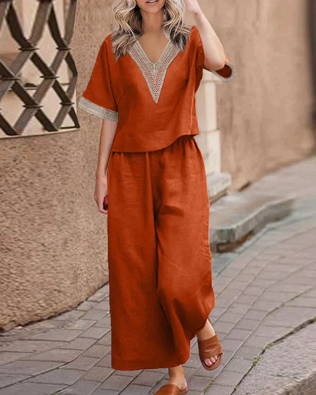 Elegante 2-delig Set Scarlett Jurk - Mode Vibes