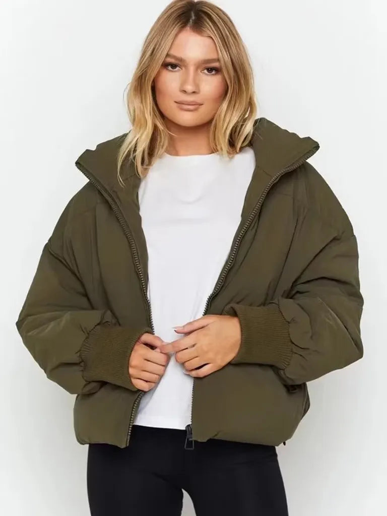 Dames Puffer Jas Lichtgewicht Warme Parka