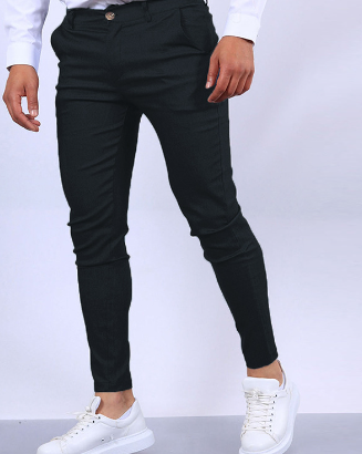 Witte Skinny Jeans Broek Slim Fit voor Mannen