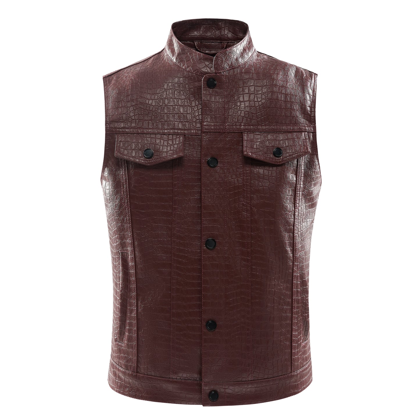 Lederen Vest voor Heren Stijlvol Viper Design