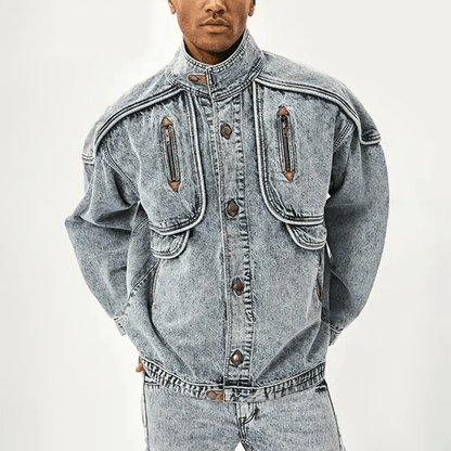 Retro Denim Jasje Warm en Vintage Look