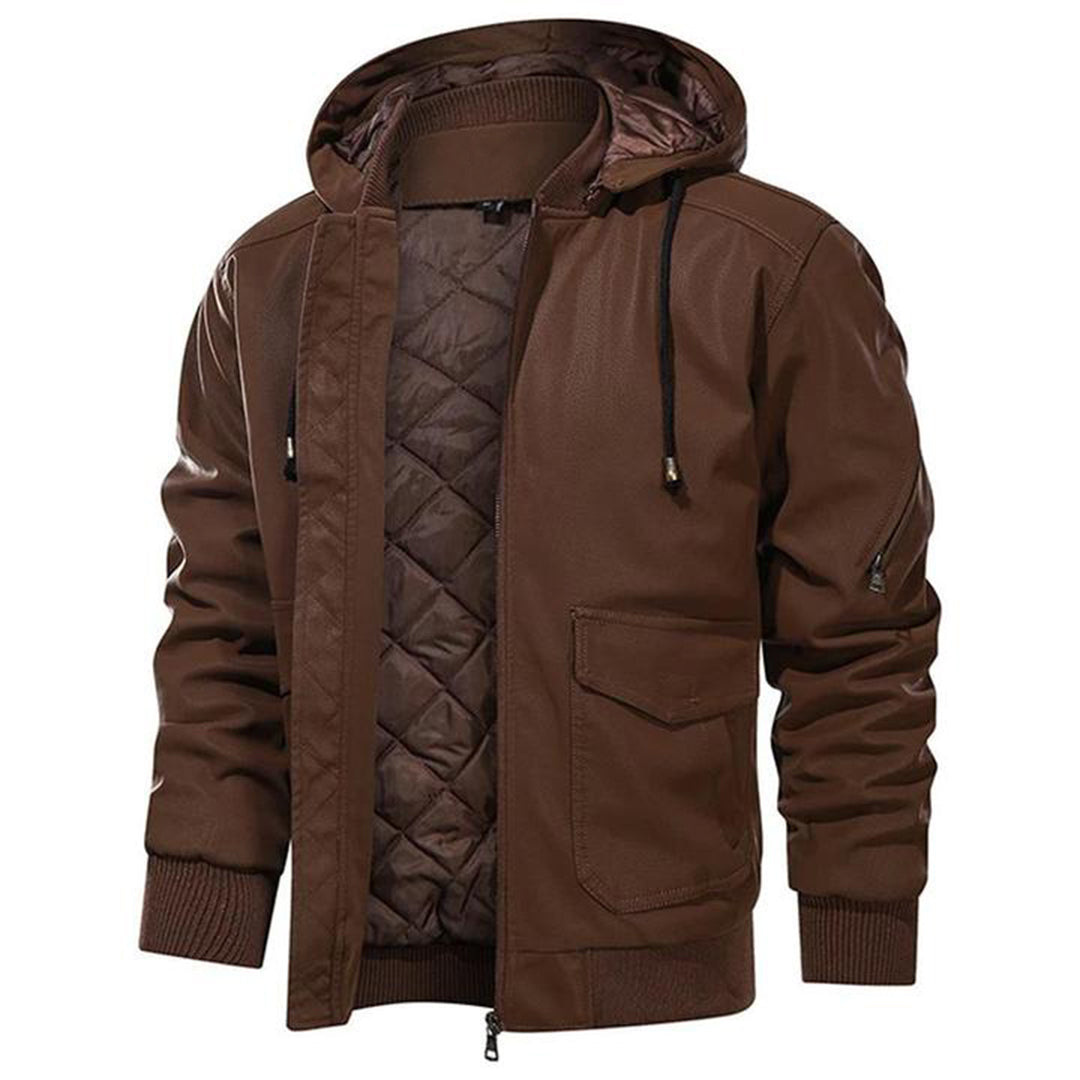 Leren Jas Warm voor Heren Winter - Mode Vibes