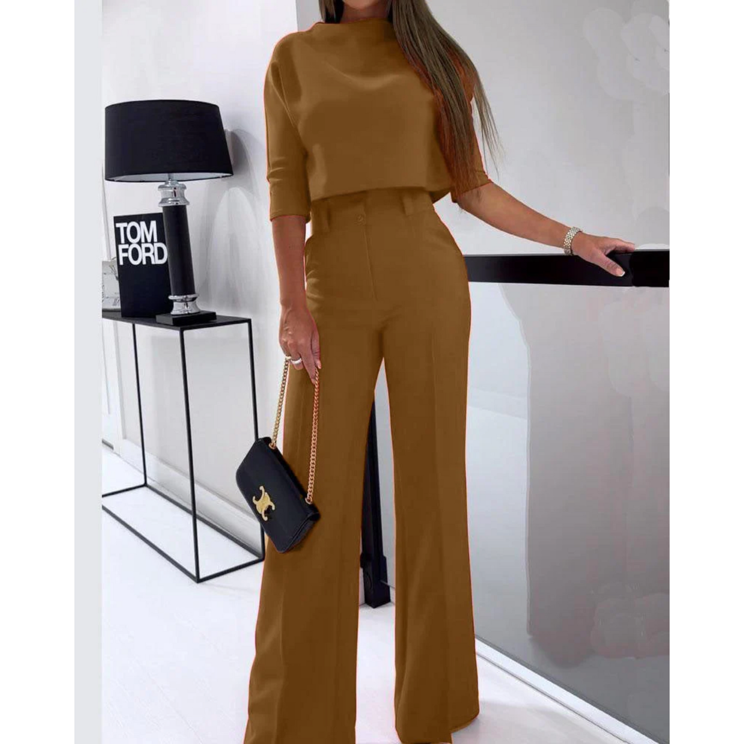 Elegante Tweedelige Set Ruby Stijlvol Dame