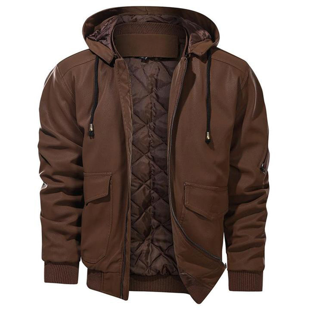 Leren Jas Warm voor Heren Winter