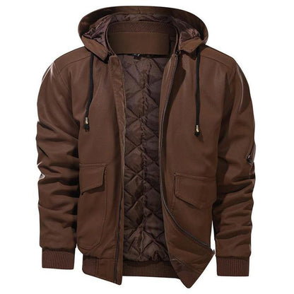 Leren Jas Warm voor Heren Winter