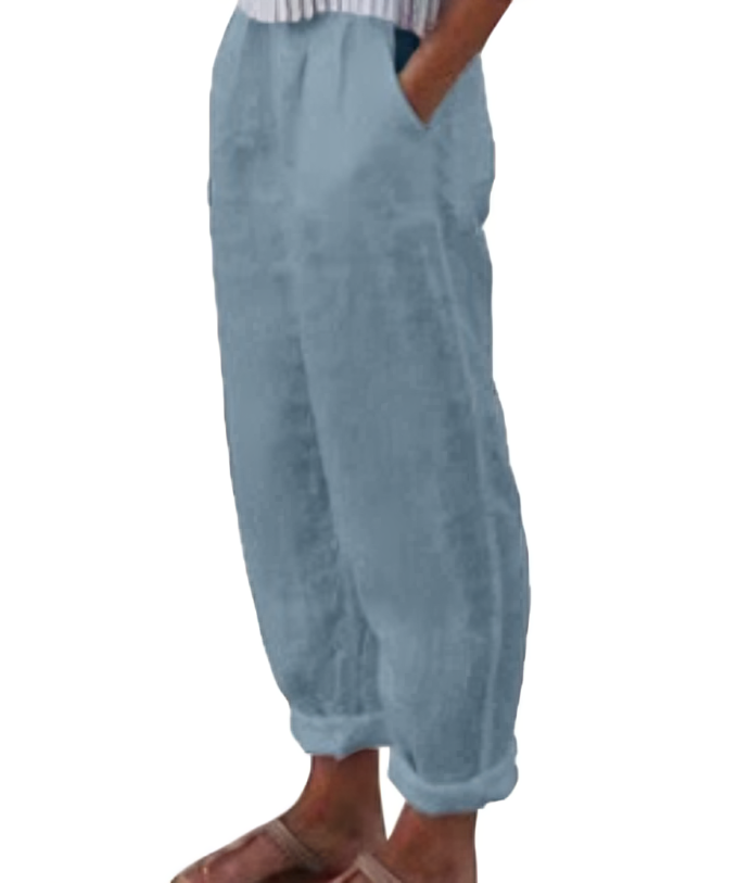 Dames Broek van Linnen - Comfortabele Zomerbroek
