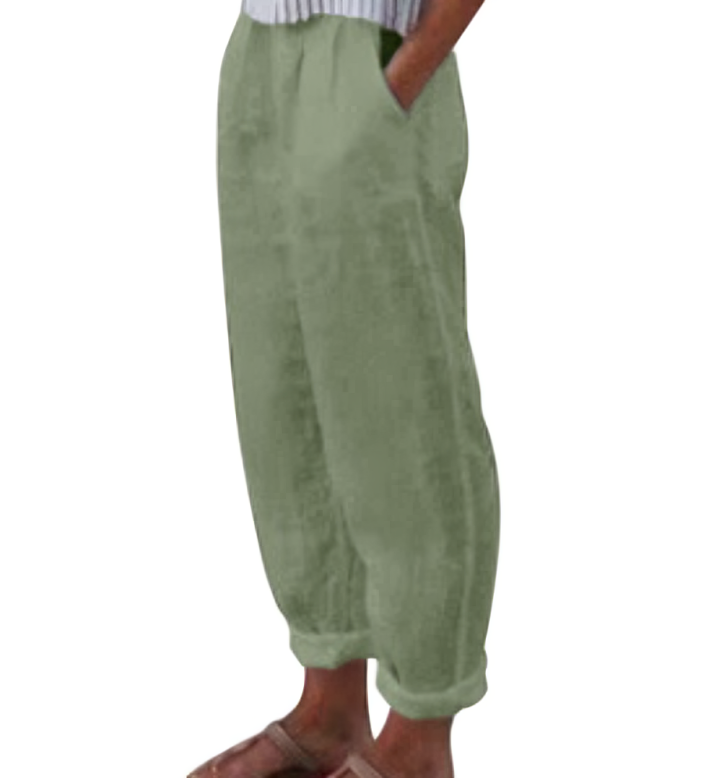 Dames Broek van Linnen - Comfortabele Zomerbroek