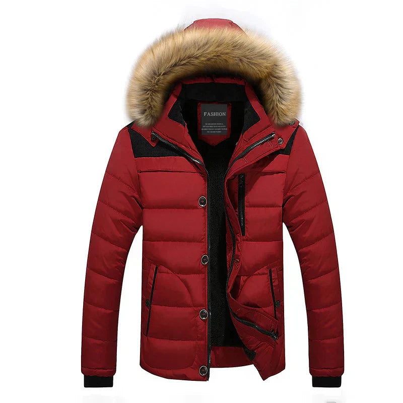 Donsparka met Bontkraag Stijlvol Luxe Design