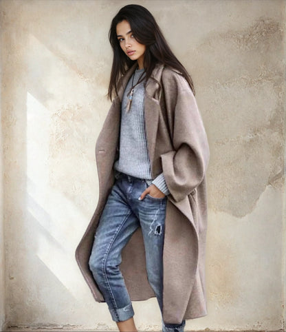 Warme Winterjas voor Vrouw Elegant Design