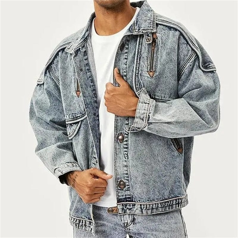 Retro Denim Jasje Warm en Vintage Look - Mode Vibes