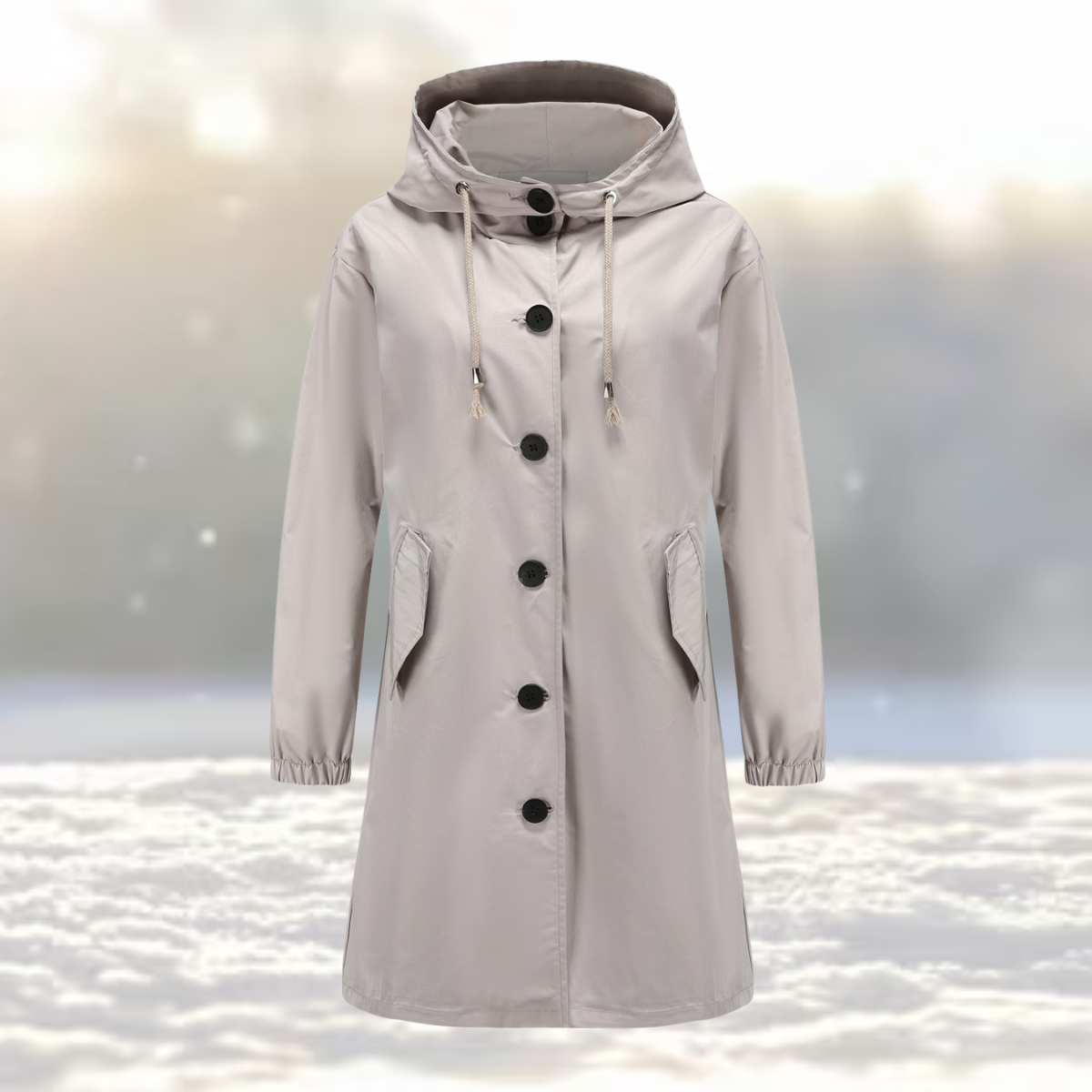 Regenjas Dames Weerbestendig Waterdicht Trenchcoat - Mode Vibes