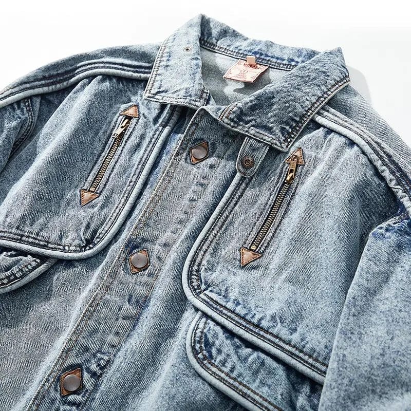 Retro Denim Jasje Warm en Vintage Look