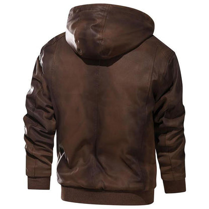 Leren Jas Warm voor Heren Winter