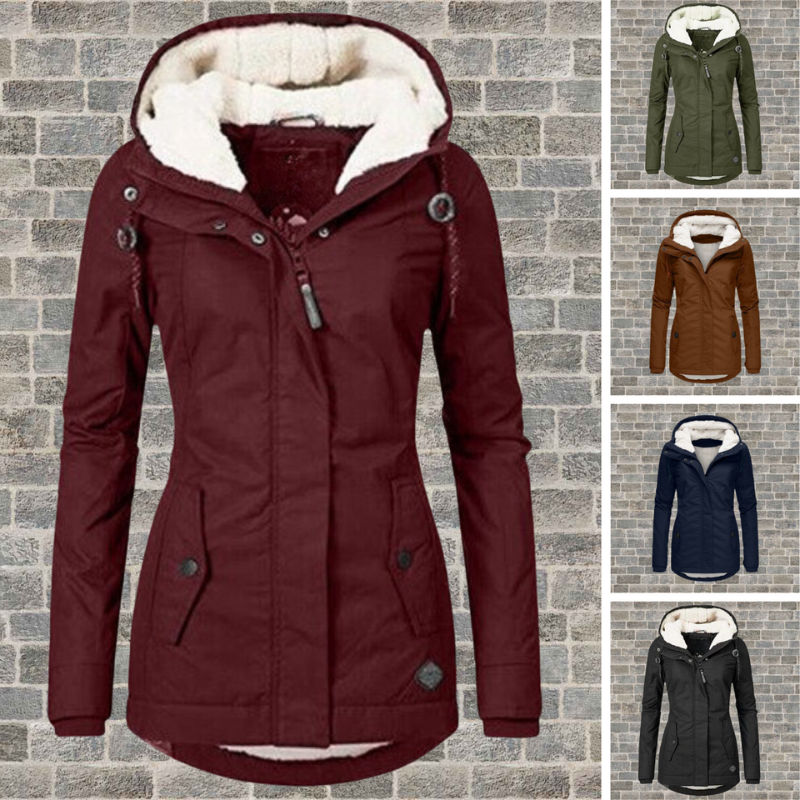Waterdichte Winterjas Dames Met Capuchon Warm enComfortabel