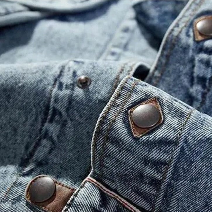 Retro Denim Jasje Warm en Vintage Look