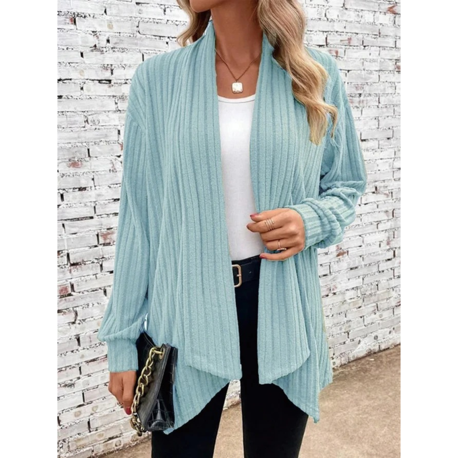 Vrouwelijke Vest Geplooide Knit Trui Elegant - Mode Vibes