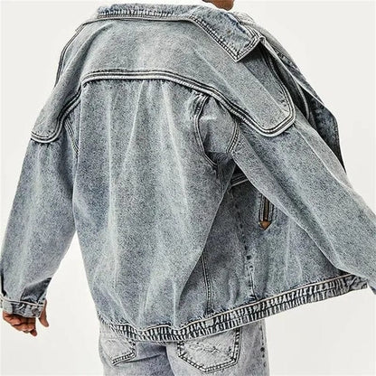 Retro Denim Jasje Warm en Vintage Look