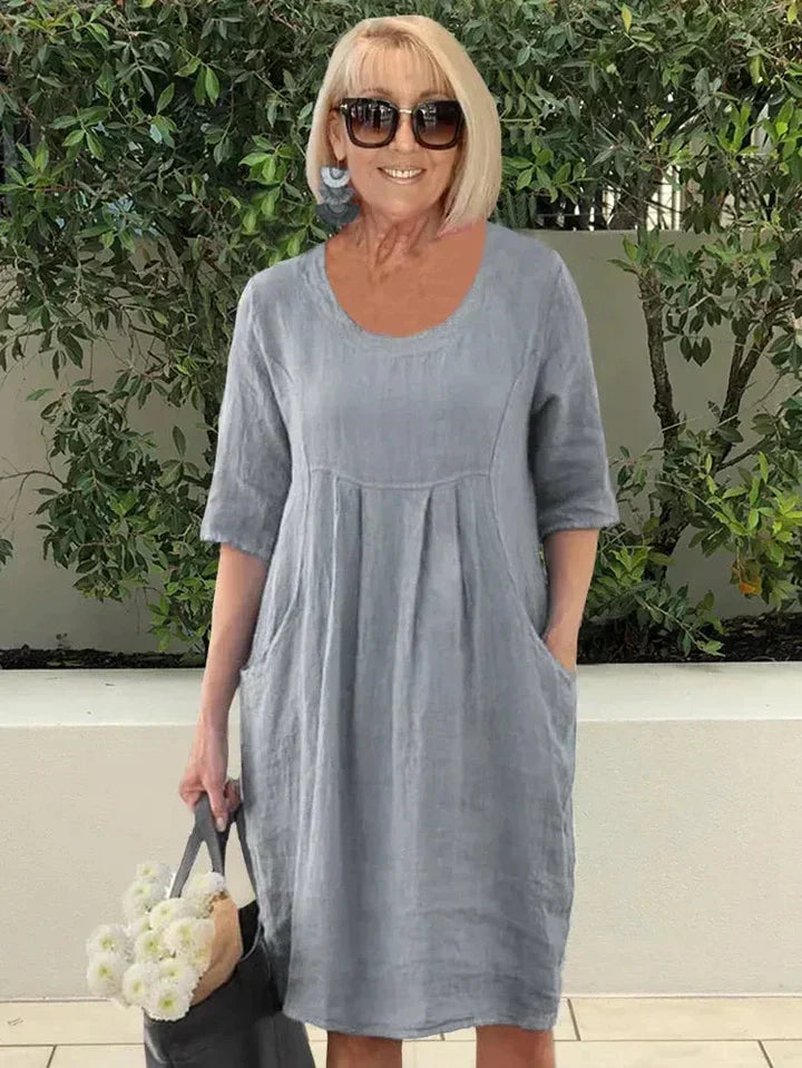 Abito Estivo - Comodo con Tasche per Donna-3