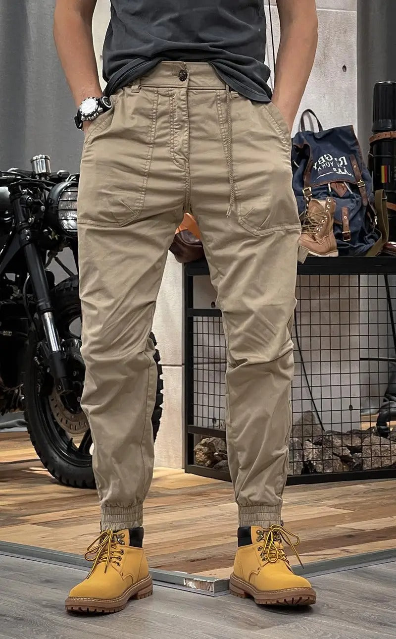 Elastische Cargo Broek Comfortabel voor Mannen - Mode Vibes