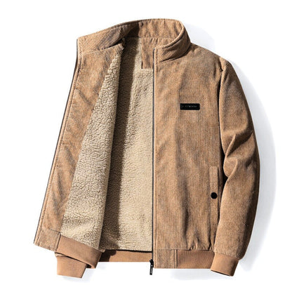 Sherpa Jas voor Heren Warm en Geïsoleerd Corduroy