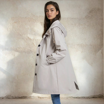 Regenjas Dames Weerbestendig Waterdicht Trenchcoat