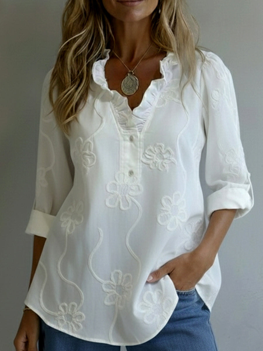 Dames Blouse Lichtgewicht Elegant Model - Mode Vibes
