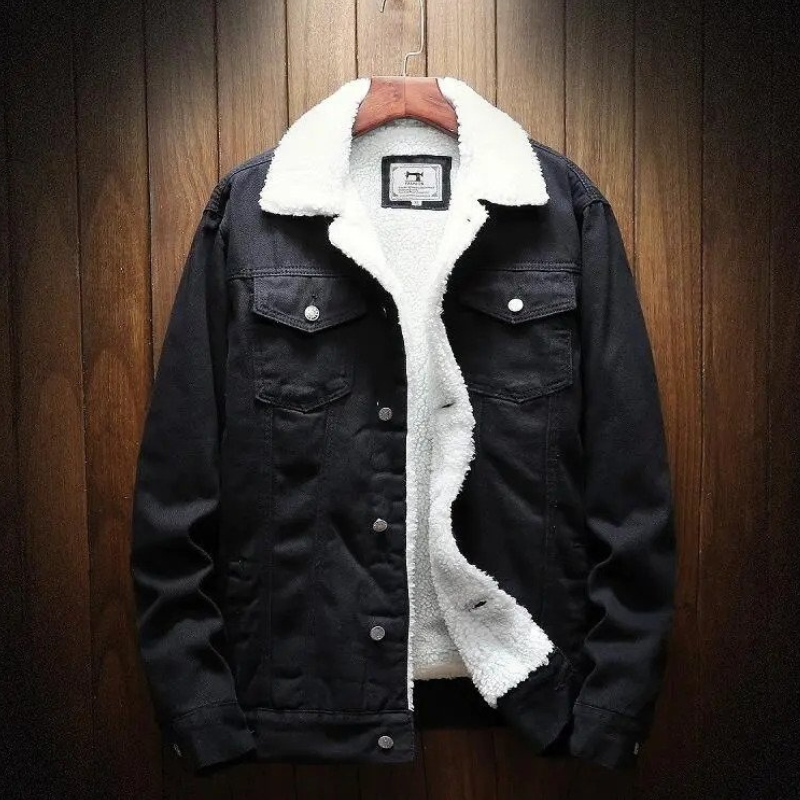 Jeansjas Fleecevoering Warm en Isoleren - Mode Vibes