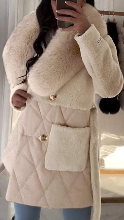 Luxe Bontkraag Jas Warm en Stijlvol