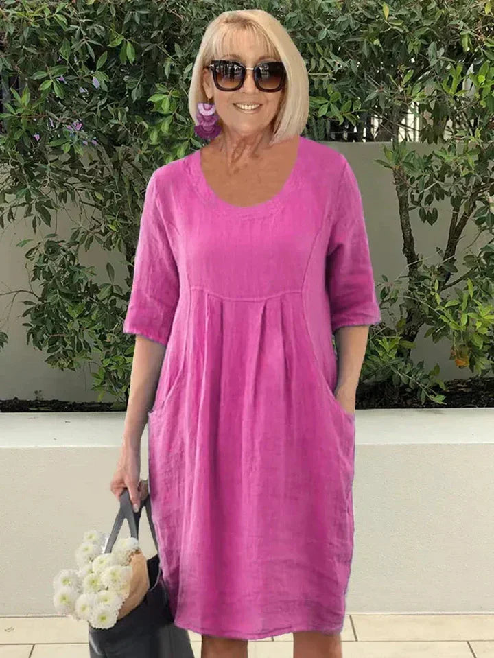Abito Estivo - Comodo con Tasche per Donna-4