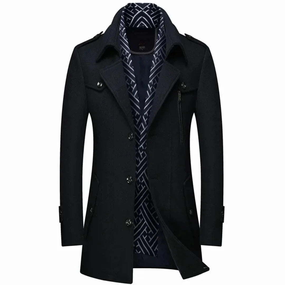Klassieke Heren Trenchcoat Stijlvol Waterdicht